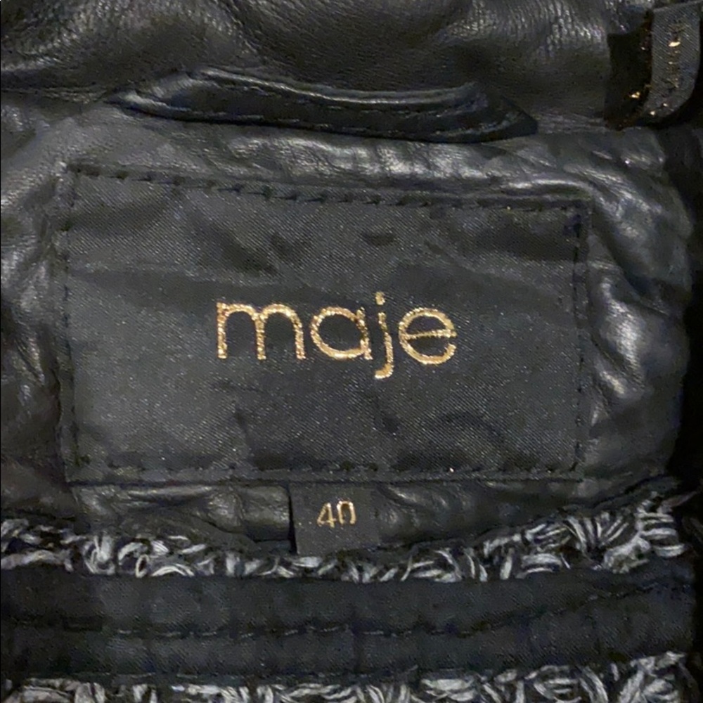 Maje Leather Jacket🖤 - Picture 4 of 12